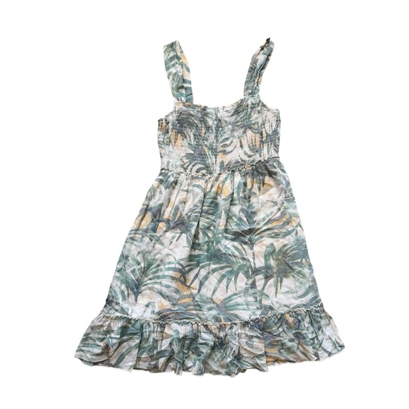 Love Stitch Rocio Mini Dress Strappy Smocked Tropical L NWT - Picture 3 of 10